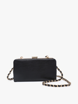 Sue Velvet Coin Purse Wallet Crossbody With Chain Strap
