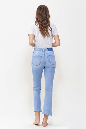 Respect High Rise Kick Flare Cropped Jeans
