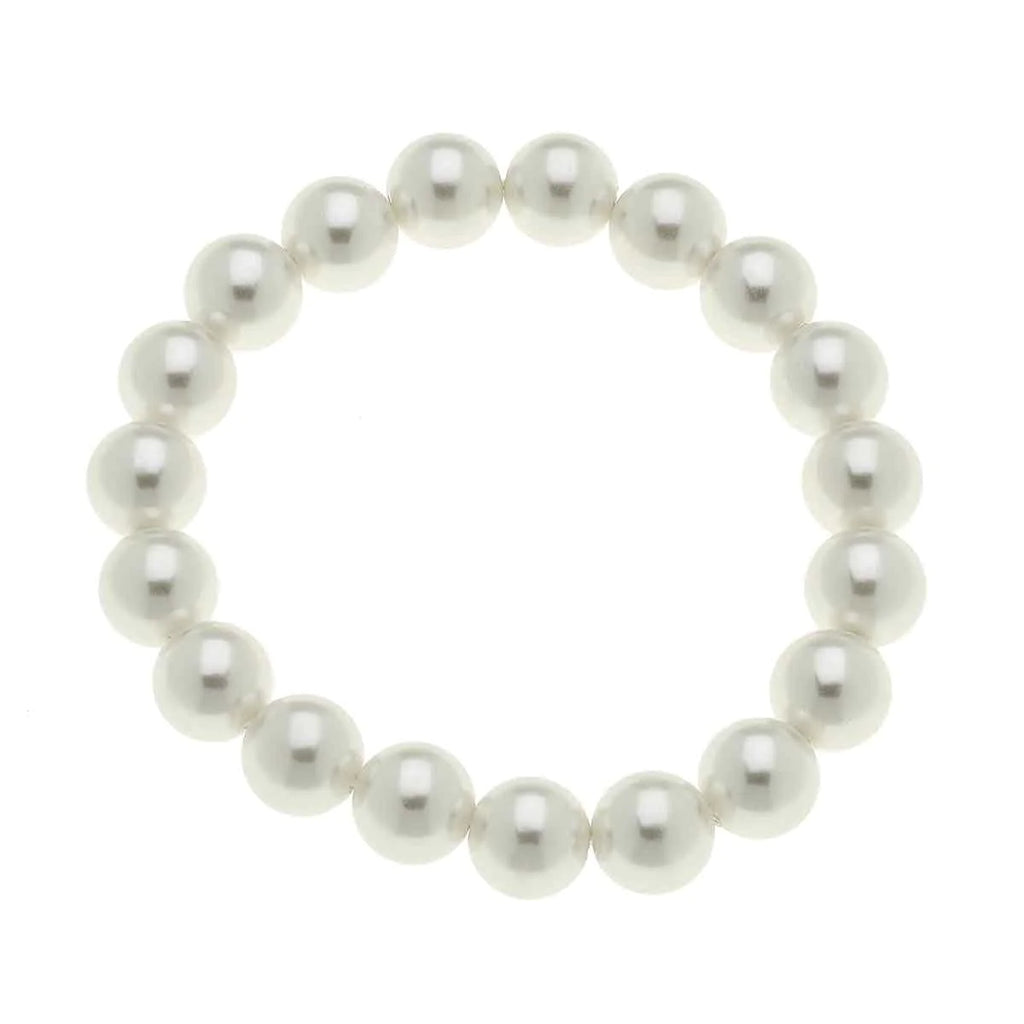 Chloe Beaded Pearl Stretch Bracelet