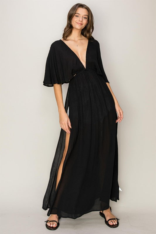 Batwing Coverup Dress