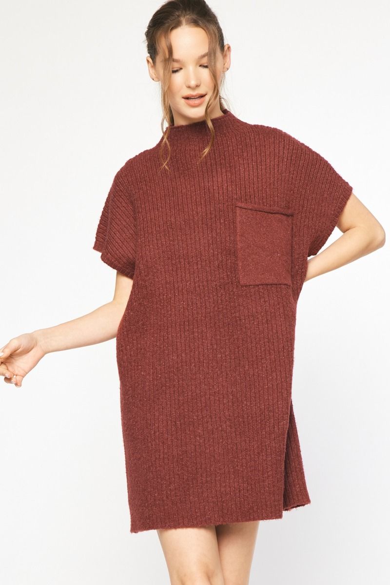 Mock Sweater Dress