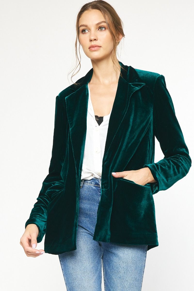 Velvet Blazer Jacket