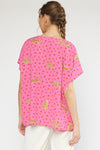 Cheetah Floral Dot Top