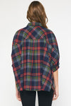Plaid SS Button Top