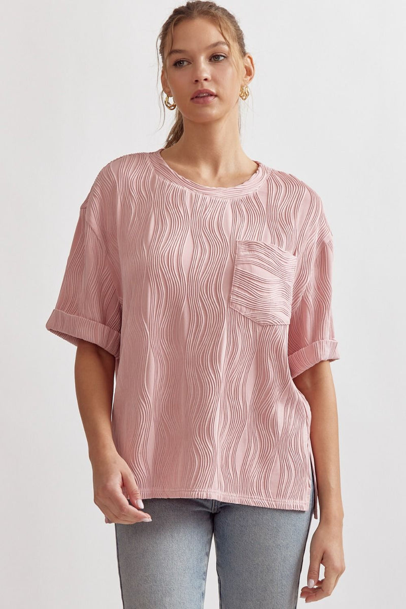 Luxe Fabric SS Top