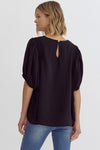 Smock Shoulder Half Sleeve Top