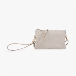 Riley Small Weave Clutch/Crossbody/Wristlet Purse