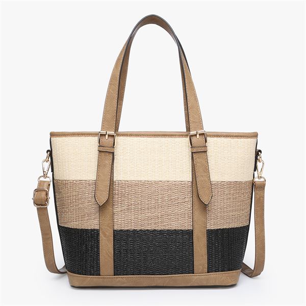 Raya Tri-Color Tote Purse