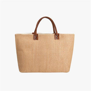 Hazel Large Straw Tote Purse