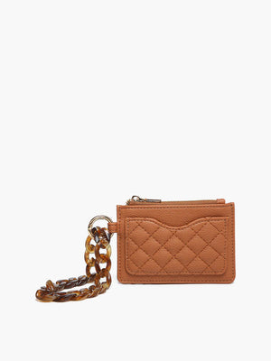 Rhodes Quilted Wallet Chain Strap Wristlet