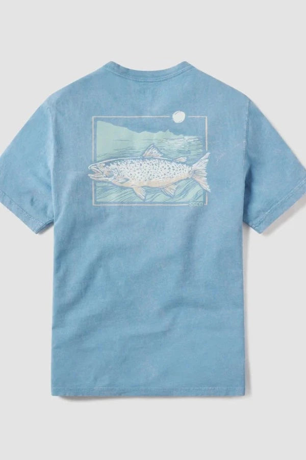 Linocut Trout SS Graphic Tee