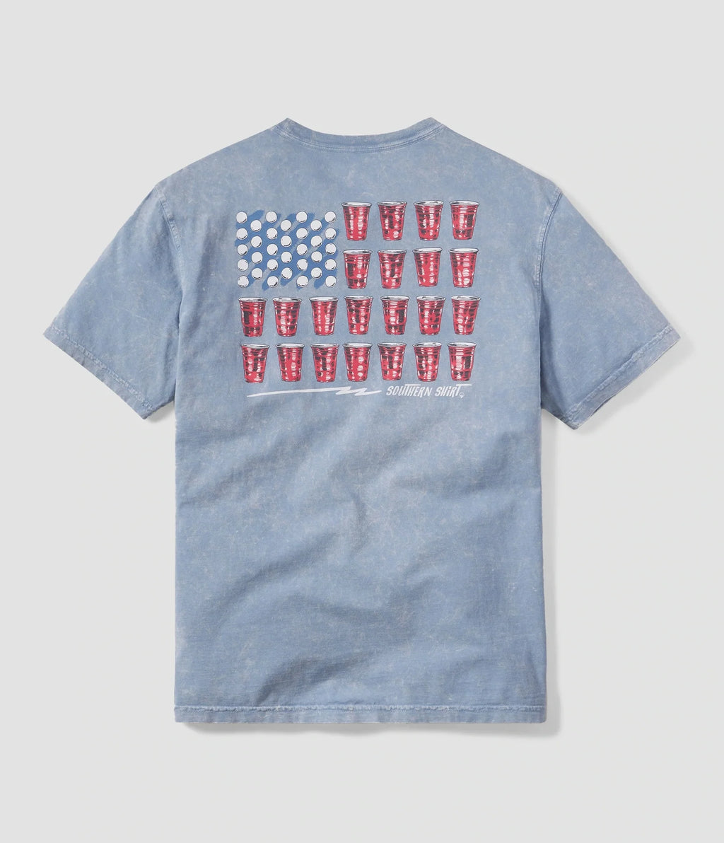 USA Darty Pong SS Graphic Tee