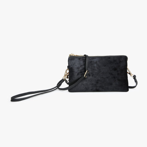 Roses Black Wristlet Purse | 144collection