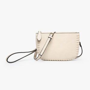 Bonnie Whipstitch Trim Crossbody Wristlet