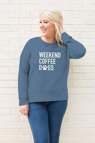 Hannah Weekend Coffee Dogs Sweatshirt