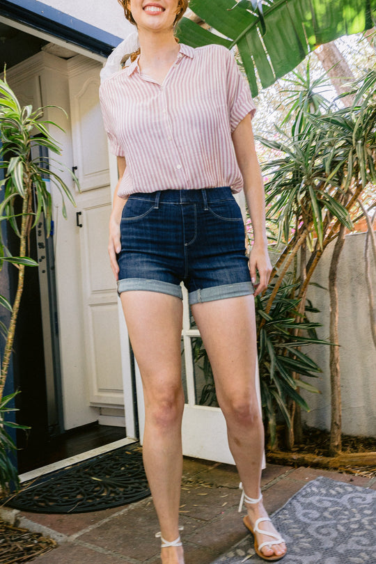 Sarah Hi Waist Pull-On Shorts