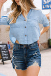 Eden Hi Rise Destroyed Cutoff Shorts