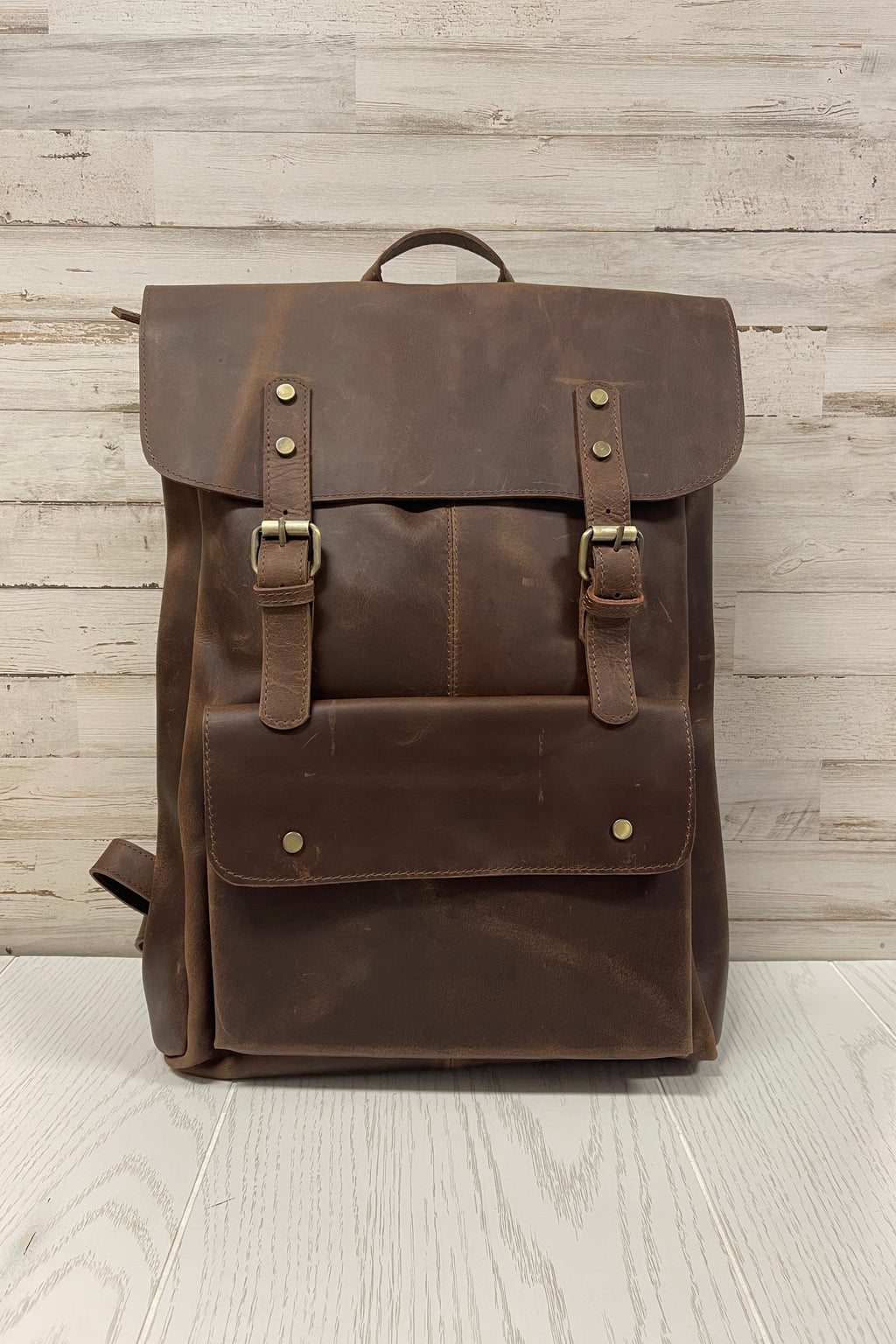 Dusty Leather Backpack Bag