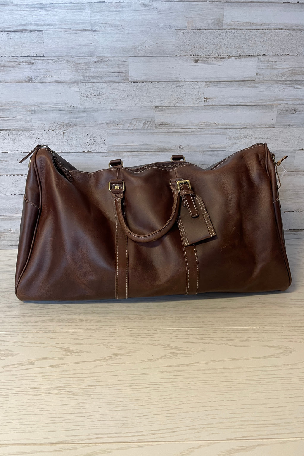 Dusty Leather Duffel Bag