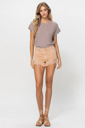 Fort Terrance High Rise Frayed Shorts