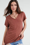 V-Neck Short Sleeve Top - Free Souls Boutique