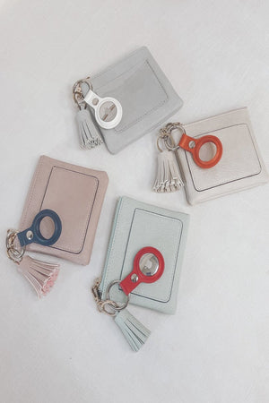 Vegan Leather Air Tag Holder Keyring