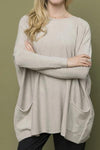 Drape Pocket Sweater - Free Souls Boutique