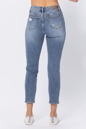 Peyton Hi Rise Destroyed Slim Fit Jeans