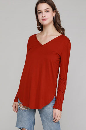 VNeck LS Modal Top