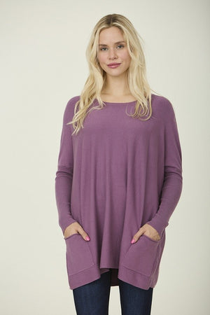 Drape Pocket Sweater - Free Souls Boutique