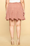 Plus Ditsy Leopard Mini Skirt