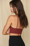 True to You Triangle Front Spaghetti Strap Brami Top