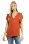 VNeck Drop Sleeve Top