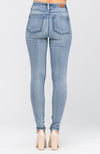 Hi-Rise Hand Sand Skinny Jeans