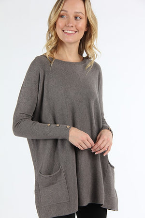 Drape Pocket Sweater - Free Souls Boutique