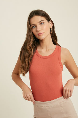 Solid Sleeveless Bodysuit