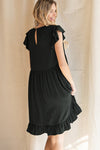 Cap Sleeve Solid Babydoll Dres