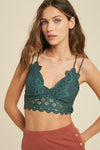 Double Strap Scallop Lace Bralette