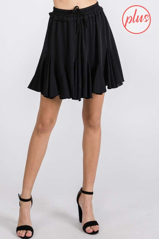 Plus Ruffle Skirt