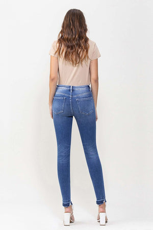 Ellerby Button Fly Mid Rise Crop Skinny Jeans