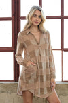 Patchwork Shirt Dress