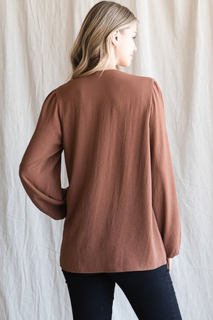 Solid LS V-Neck Top