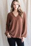 Solid LS V-Neck Top