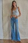 Fine Line Ribbed Brami Top