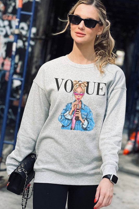 Vogue Girl Graphic Sweatshirt
