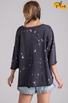 Plus Bleach Knit Top