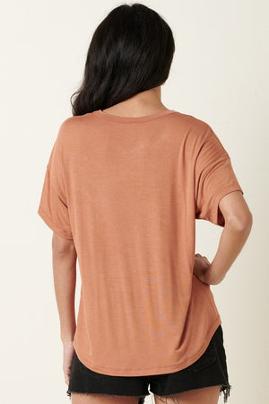 Bamboo Round Neck Loose Top