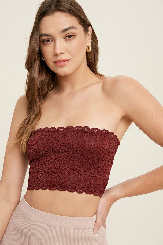 Lace Scallop Bandeau