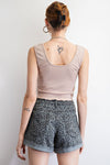 Colorblock Knit Crop Top