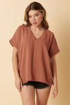 Airflow Solid VNeck Top